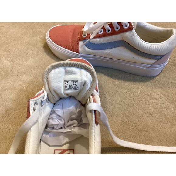 VANS Old Skool Platform Womens Pastel Color Block Shoes, SIze Women's 6 - Picture 6 of 7